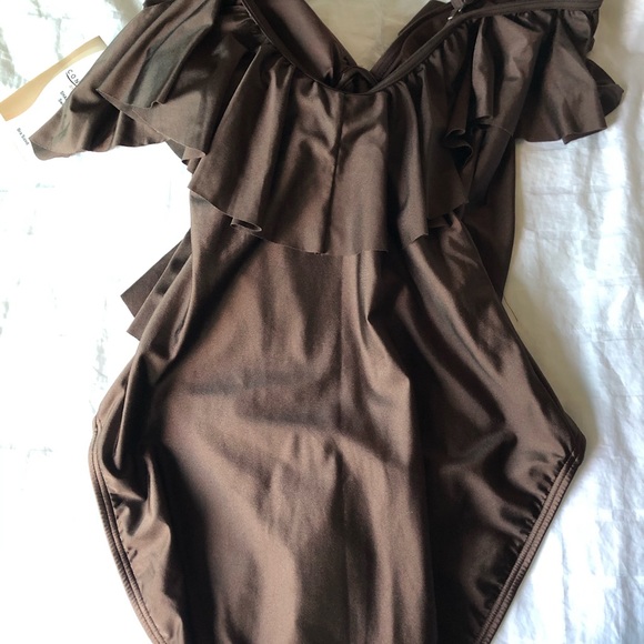 Coco Reef  Luminous Coralie One Piece.  Beautiful chocolate brown. - Picture 3 of 5